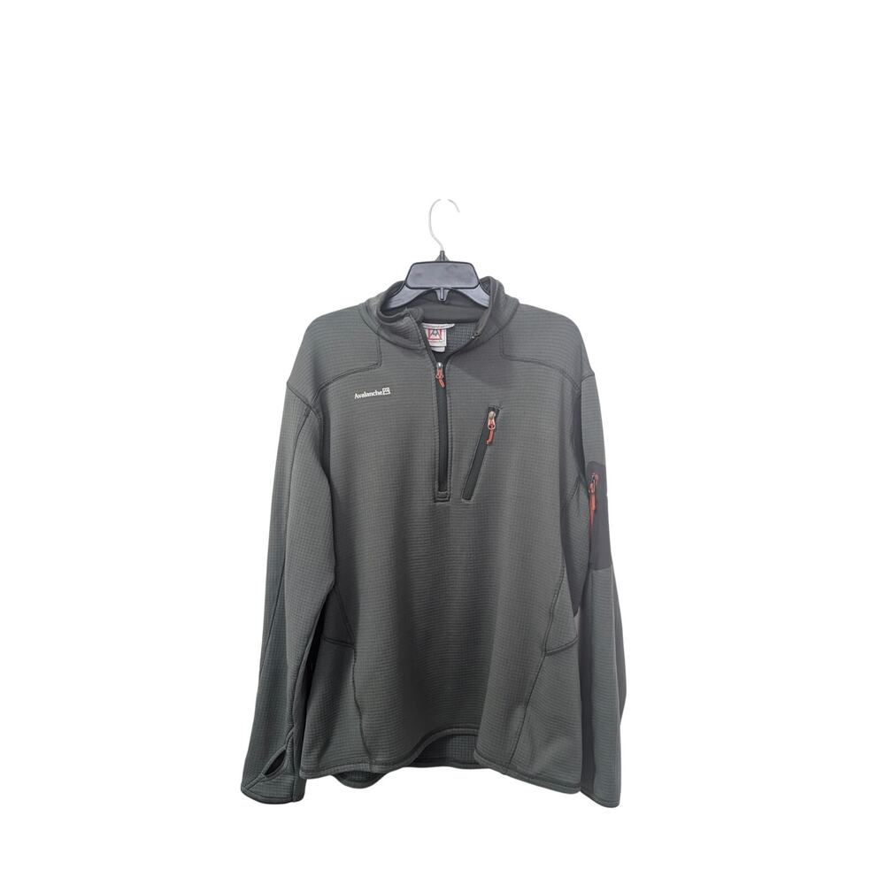 Avalanche Gray Quarter-Zip Pullover – Size Large – EUC
